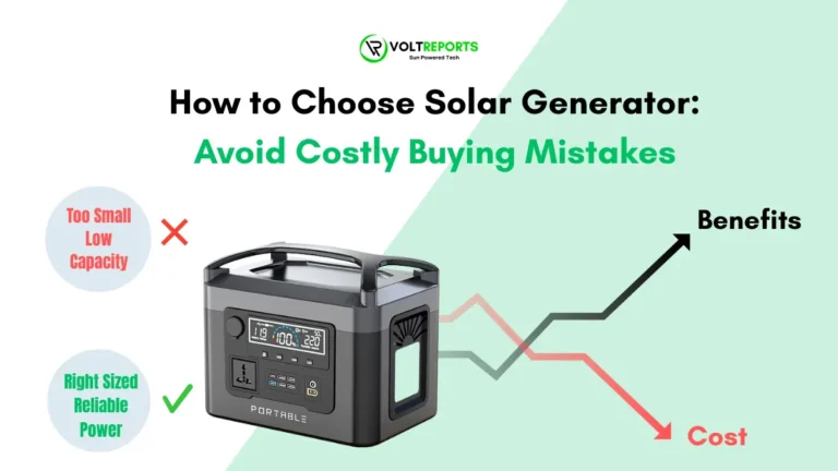 How To Choose Solar Generator