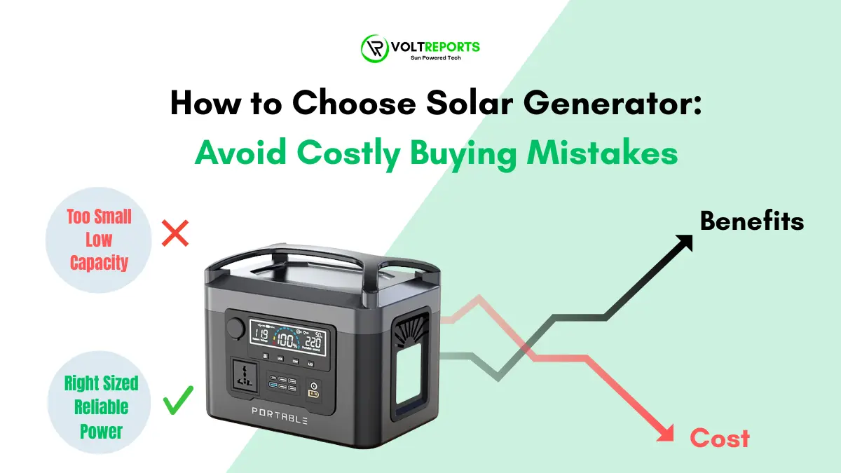 How To Choose Solar Generator